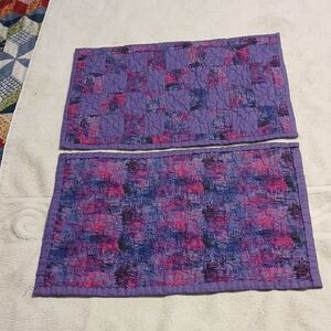 Purple and Pink Quilted 2 Place Mats